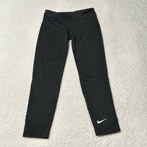 Nike Little Girls Black Leggings, EUC, Size XS